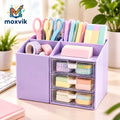 Moxvik Pastel Desktop Organizer with Drawers, view 1