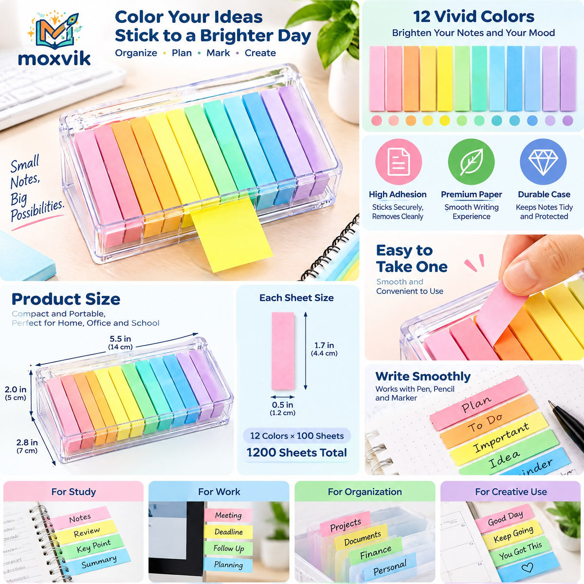 Moxvik Pastel Highlighter Set, view 3