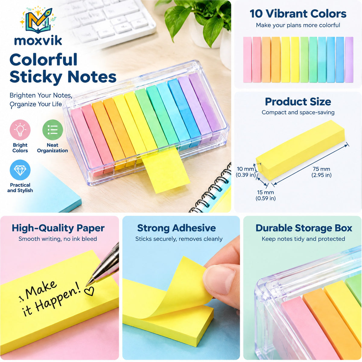 Moxvik Pastel Highlighter Set, view 4
