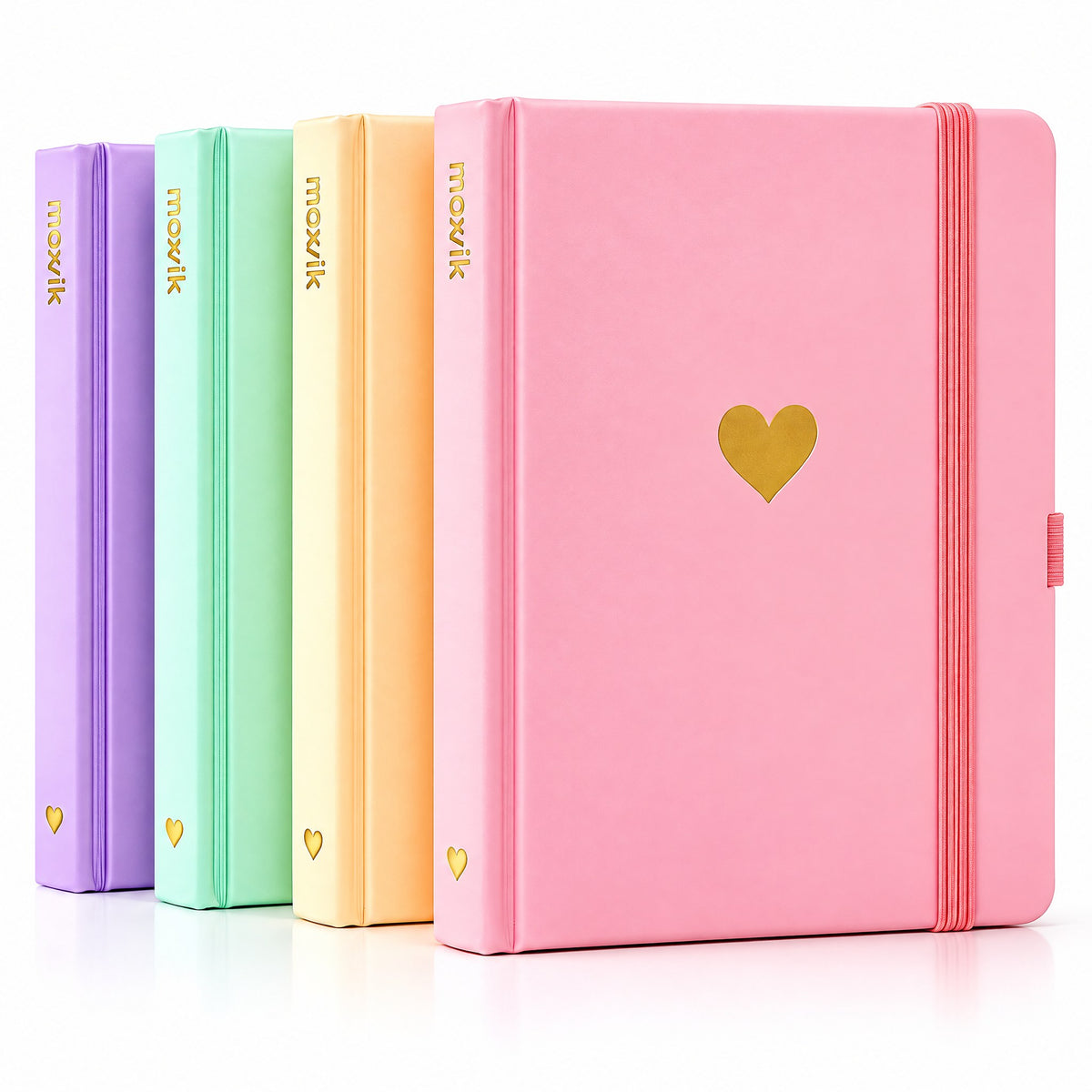 Moxvik Pink Heart Hardcover Journal, view 5