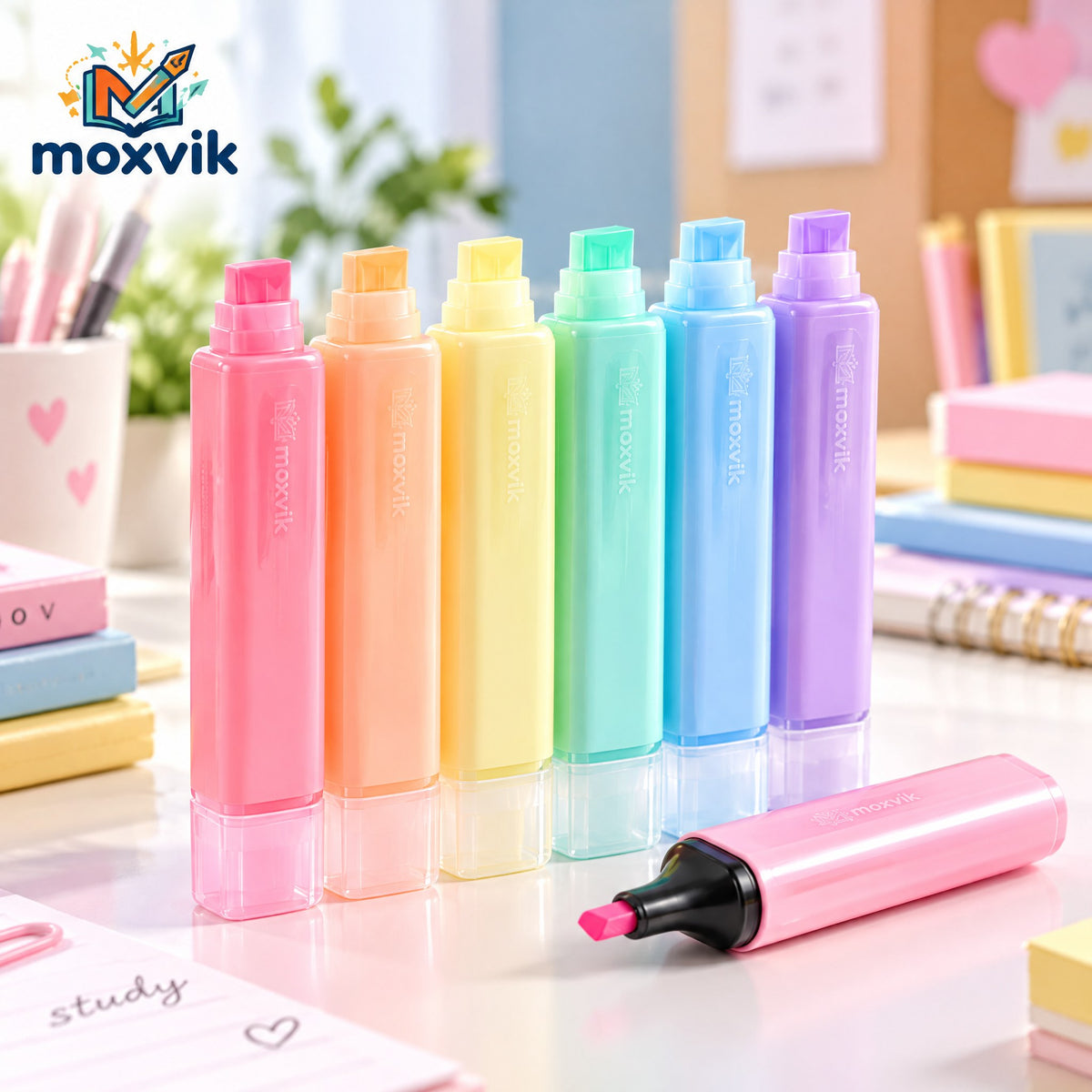 Moxvik Pastel Color Marker Set, view 1