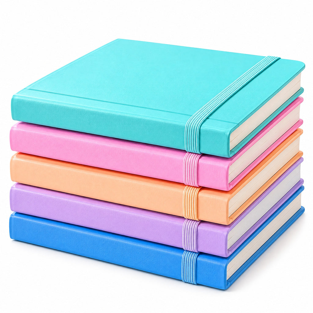 Moxvik Pastel Color-Block Notebook Set, view 5