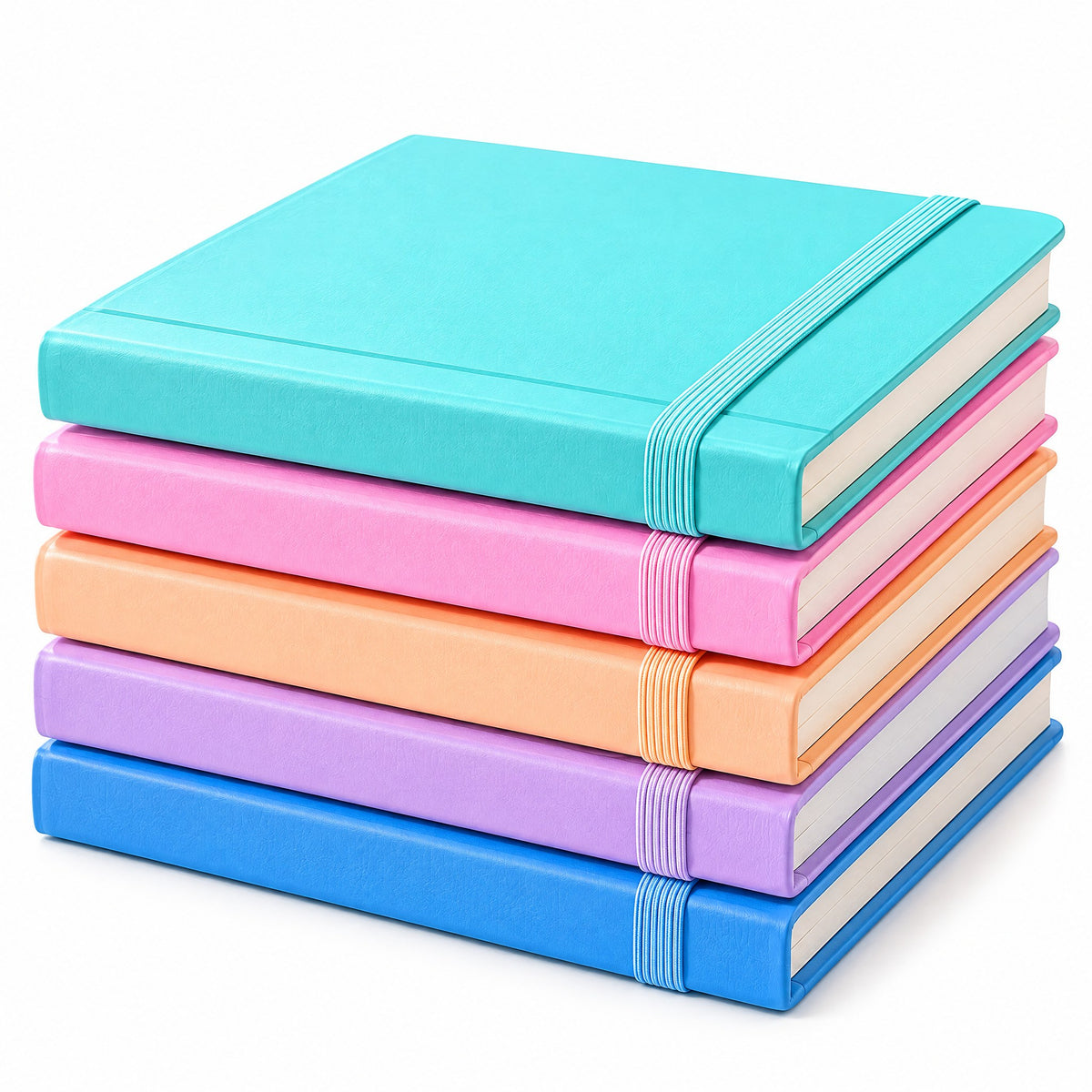 Moxvik Pastel Color-Block Notebook Set, view 5