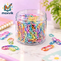 Moxvik Rainbow Paper Clip Jar, view 1