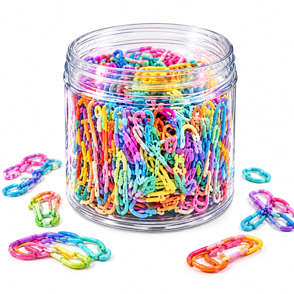 Moxvik Rainbow Paper Clip Jar, view 5