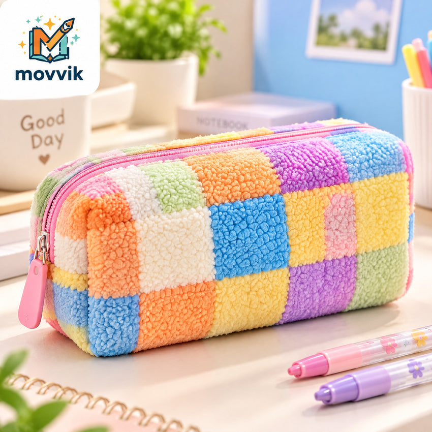 Pastel Patchwork Pencil Case